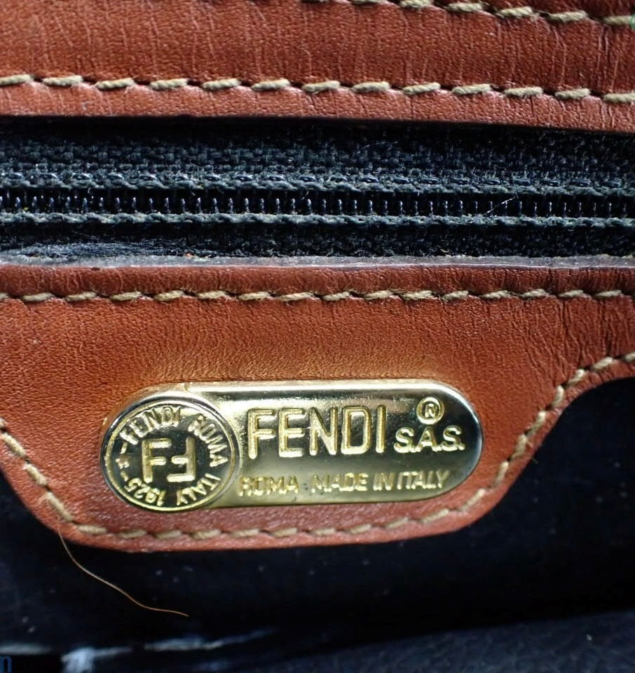 Vintage Fendi Pecan 2-Way Handbag