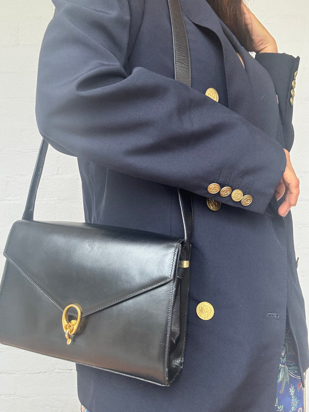 Authentic Vintage 1970's CELINE Calf Leather Bag