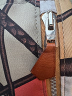 Hermès Multicolor Gold Silk City Bag
