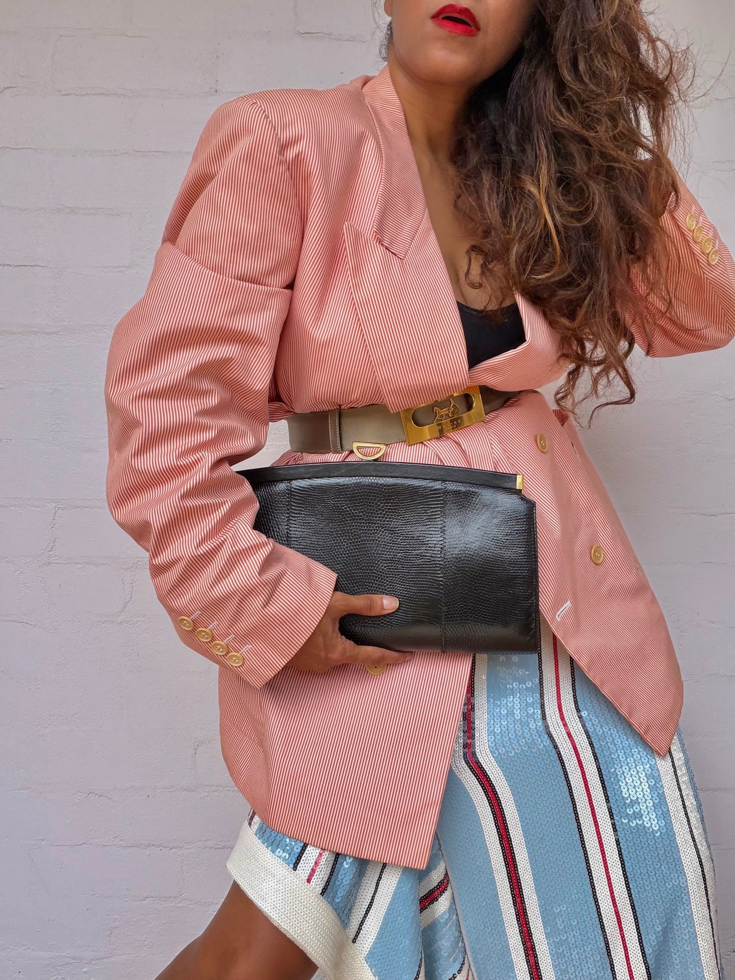 Vintage Leather Clutch - Made in Sydney