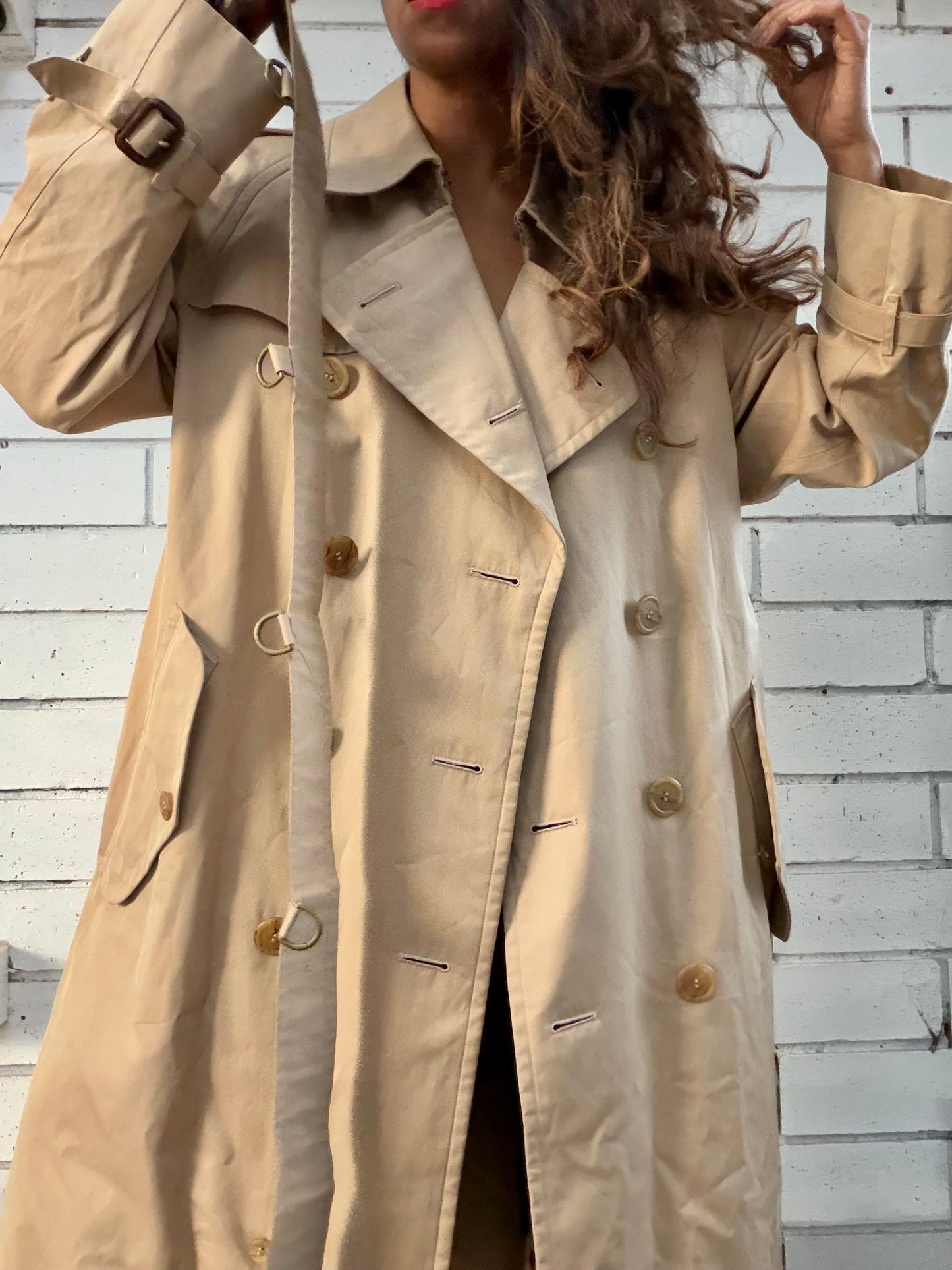 Burberry Double Breasted Trench Coat