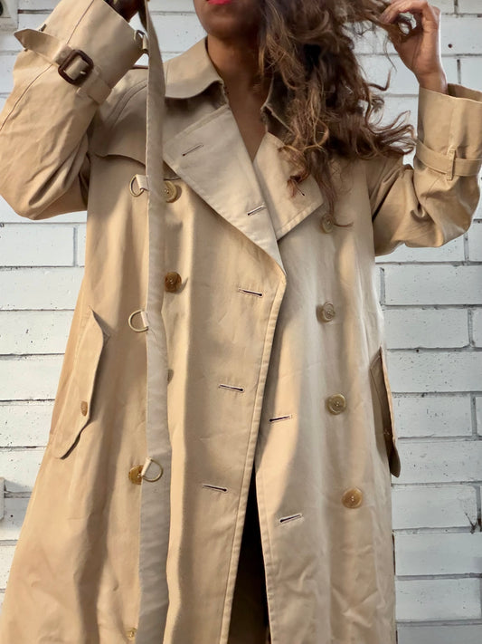 Burberry Double Breasted Trench Coat