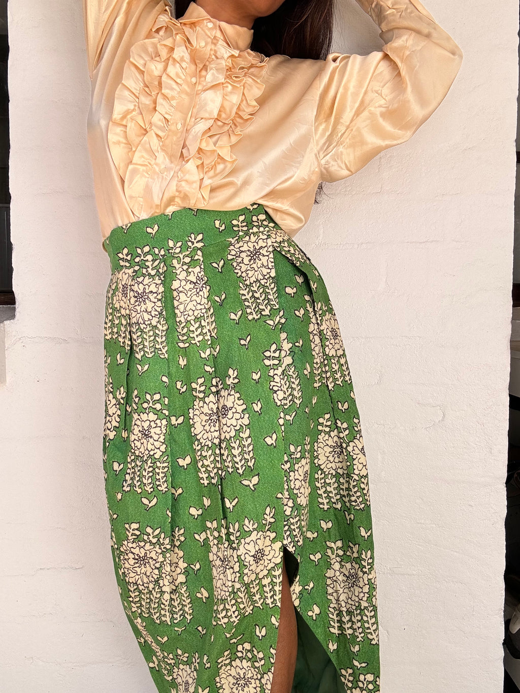 Oroton Printed Linen Skirt