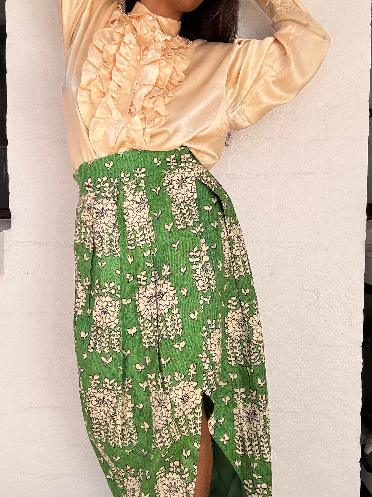 Oroton Printed Linen Skirt