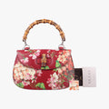Gucci Bamboo Top Handle Bag Red Multicolour