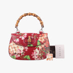 Gucci Bamboo Top Handle Bag Red Multicolour
