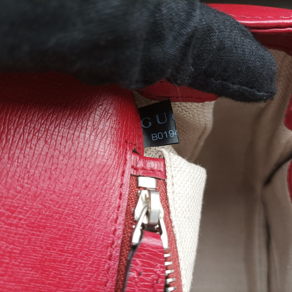 Gucci Bamboo Leather Top Handle Bag - Red/Multicolour - PRE-ORDER