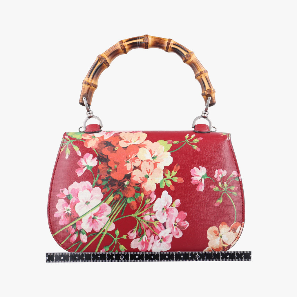 Gucci Bamboo Leather Top Handle Bag - Red/Multicolour - PRE-ORDER