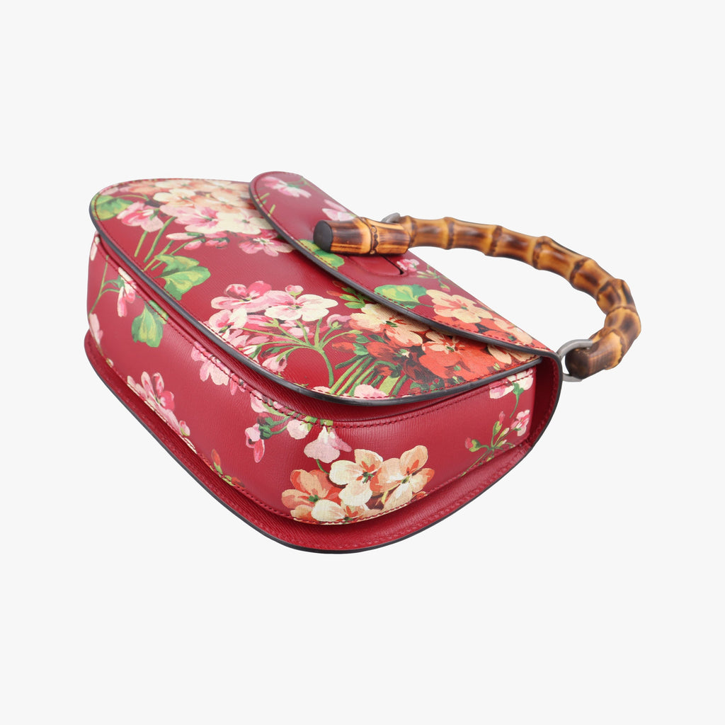 Gucci Bamboo Leather Top Handle Bag - Red/Multicolour - PRE-ORDER