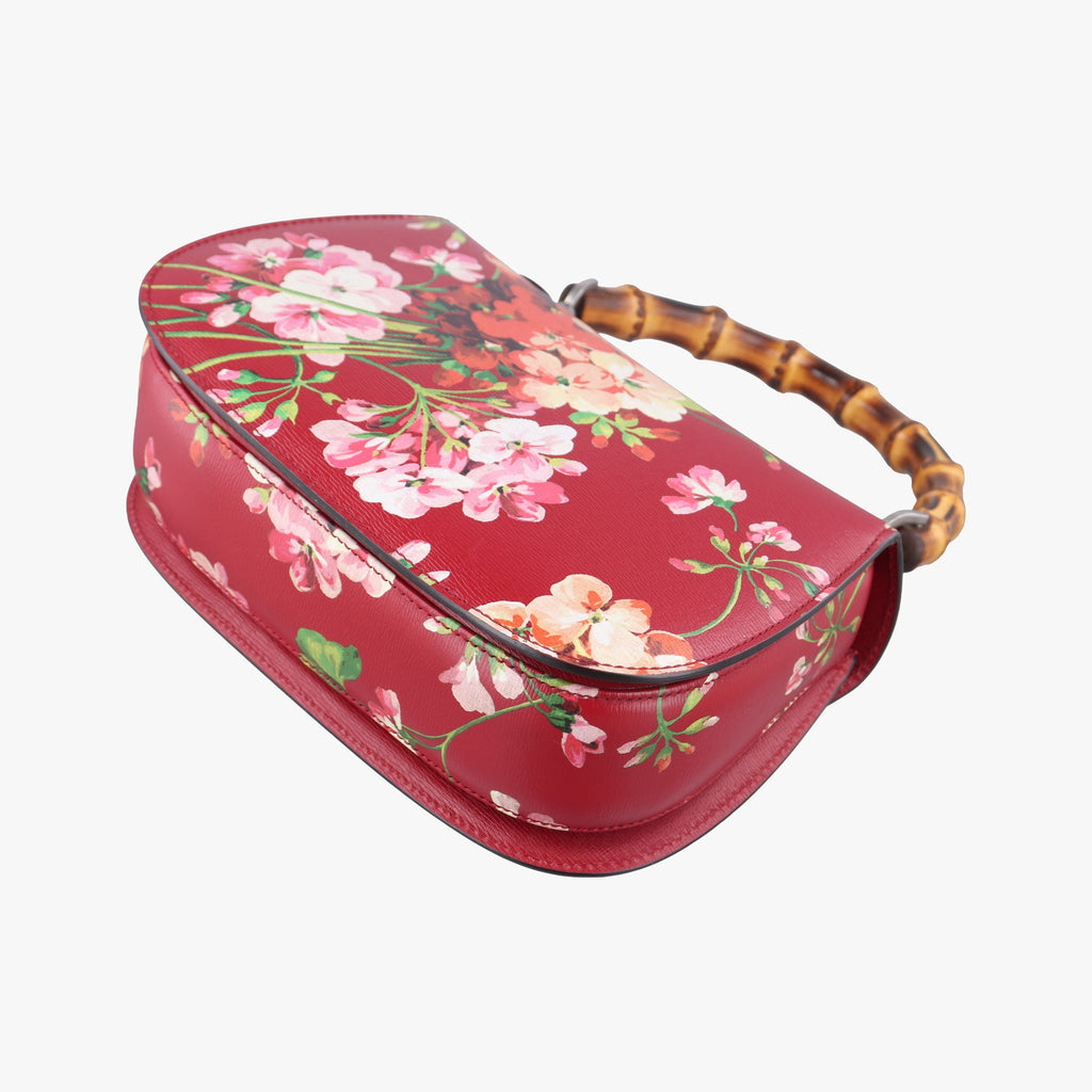 Gucci Bamboo Leather Top Handle Bag - Red/Multicolour - PRE-ORDER