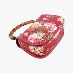 Gucci Bamboo Leather Top Handle Bag - Red/Multicolour - PRE-ORDER