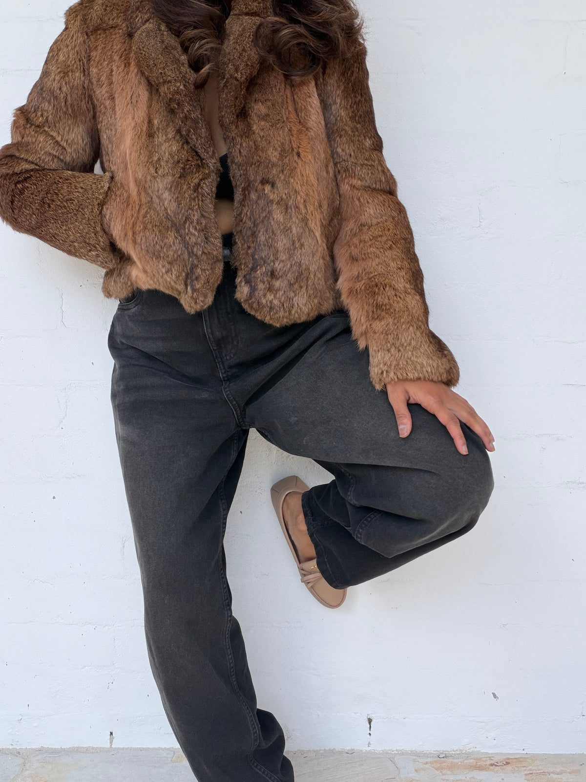 Vintage Rabbit Fur Coat