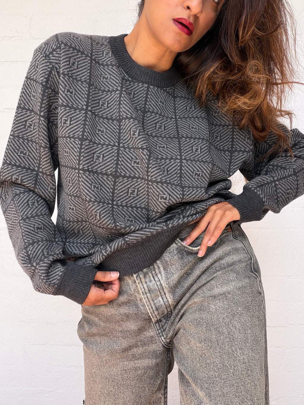 Fendi Zucca Merino Wool Jumper