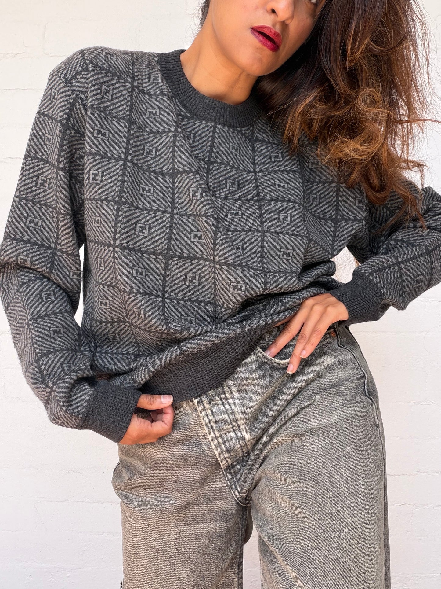 Fendi Zucca Merino Wool Jumper