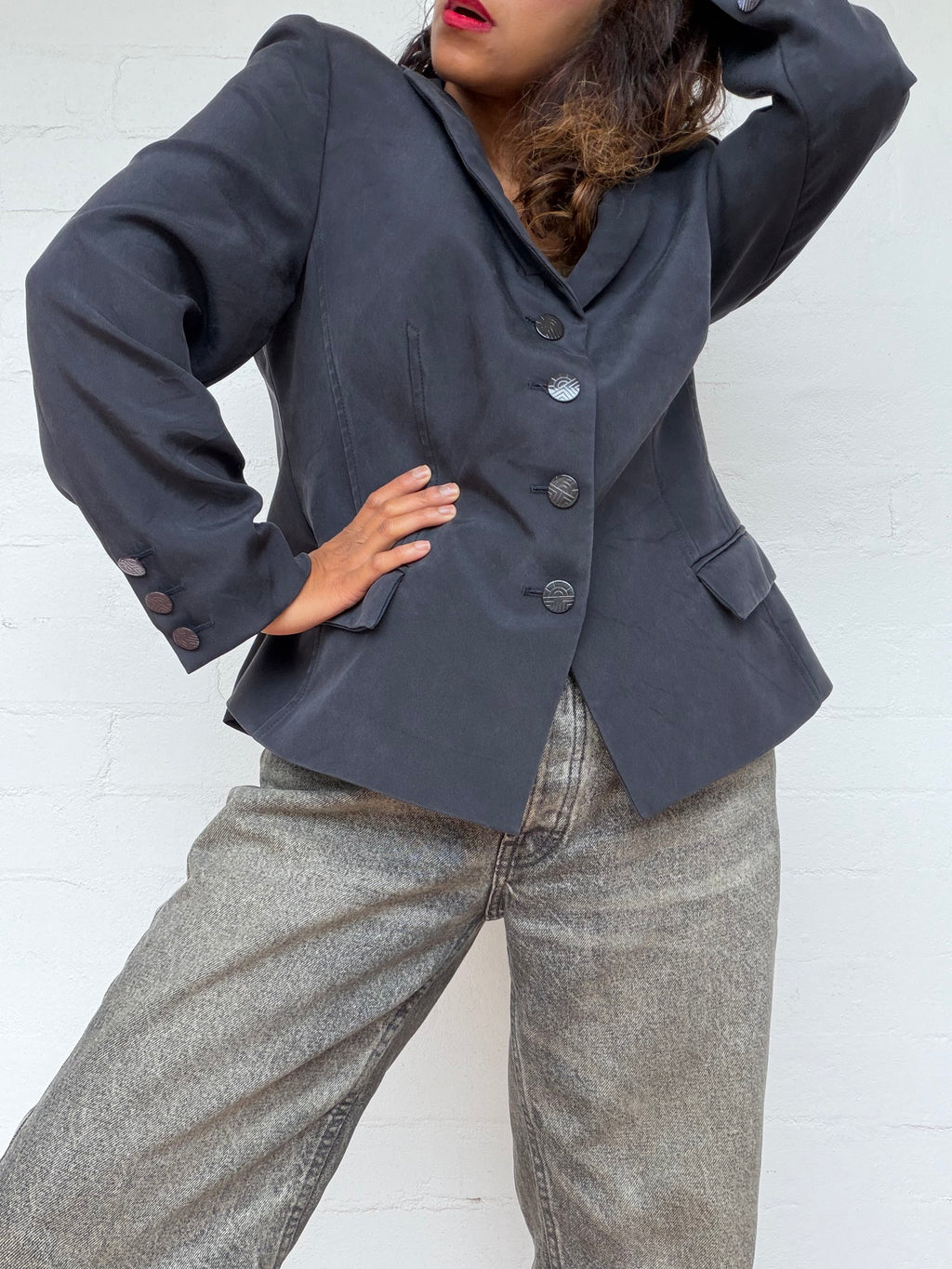 Vintage FERAUD Paris Silk Blazer