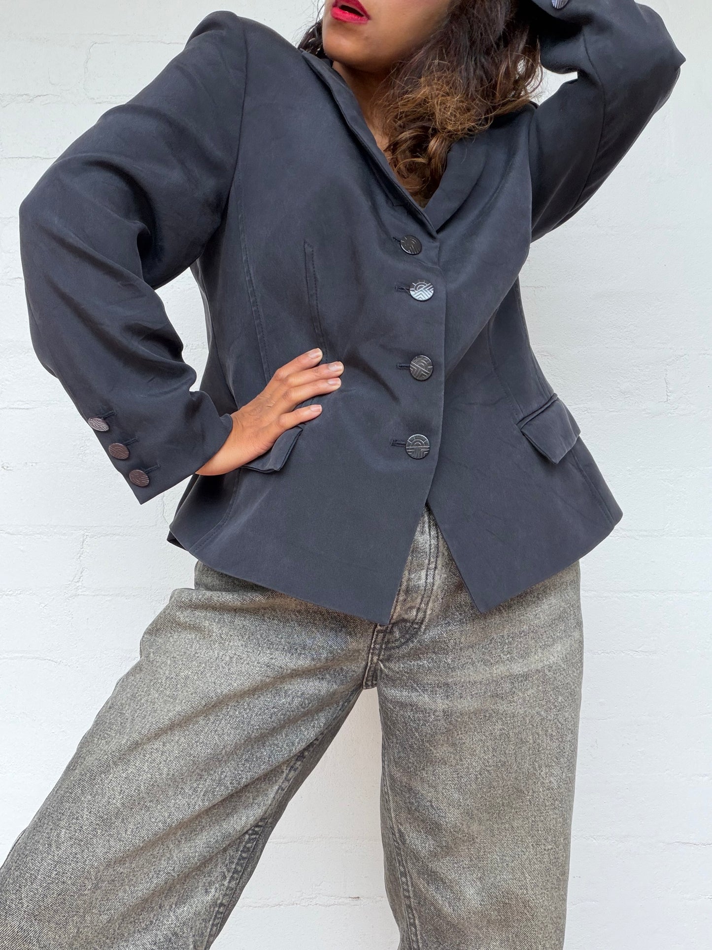 Vintage FERAUD Paris Silk Blazer