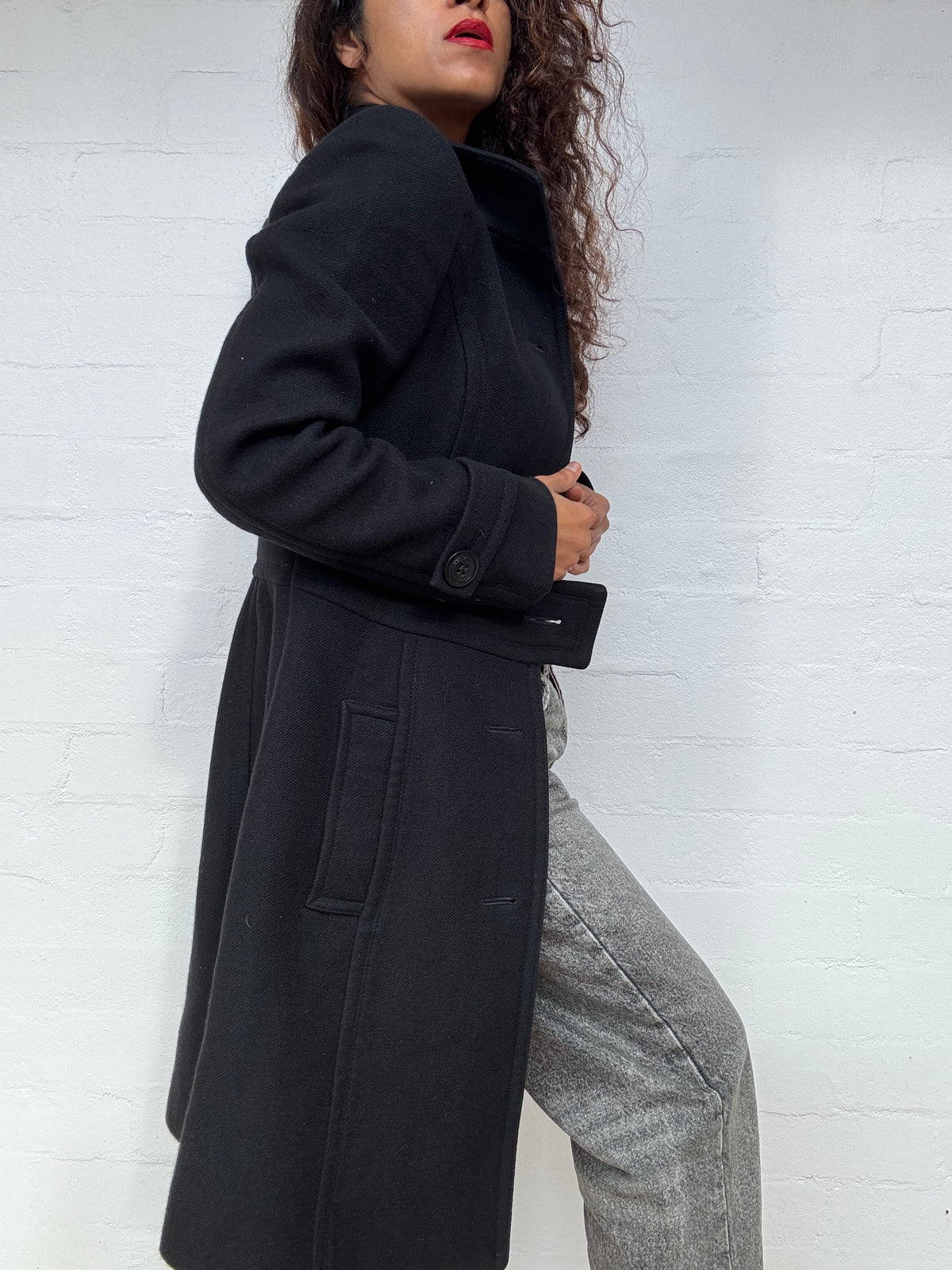 Burberry Angora Wool Coat