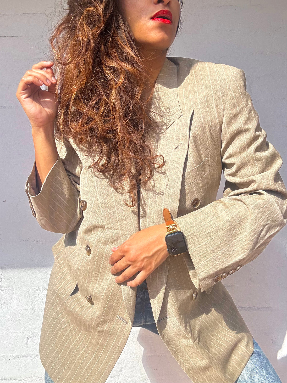 Vintage Christian Dior Double Breasted Wool Suit