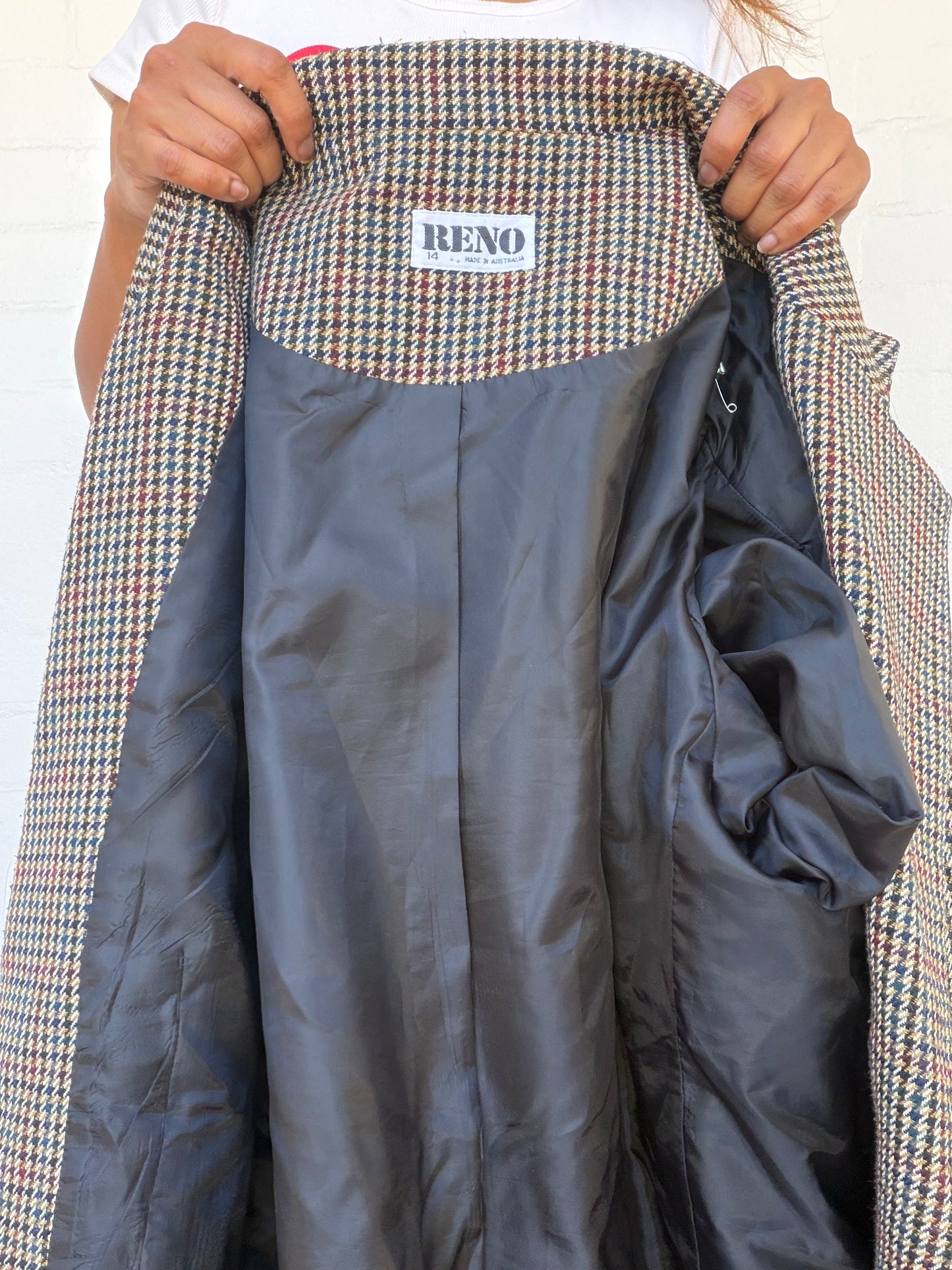 Vintage Wool Plaid Blazer