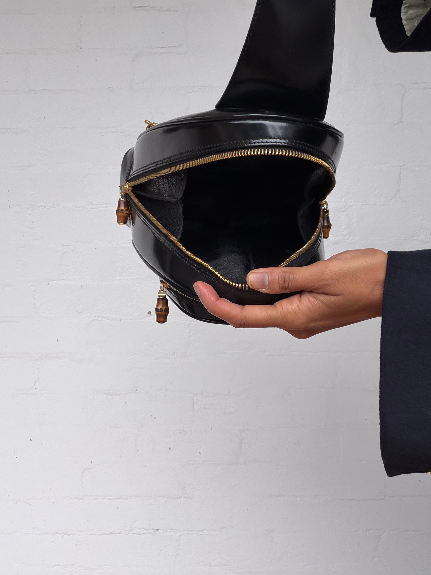 Vintage Gucci Patent Leather Backpack