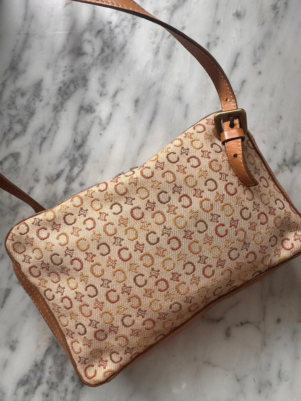 Vintage CELINE Macadam Canvas Pochette