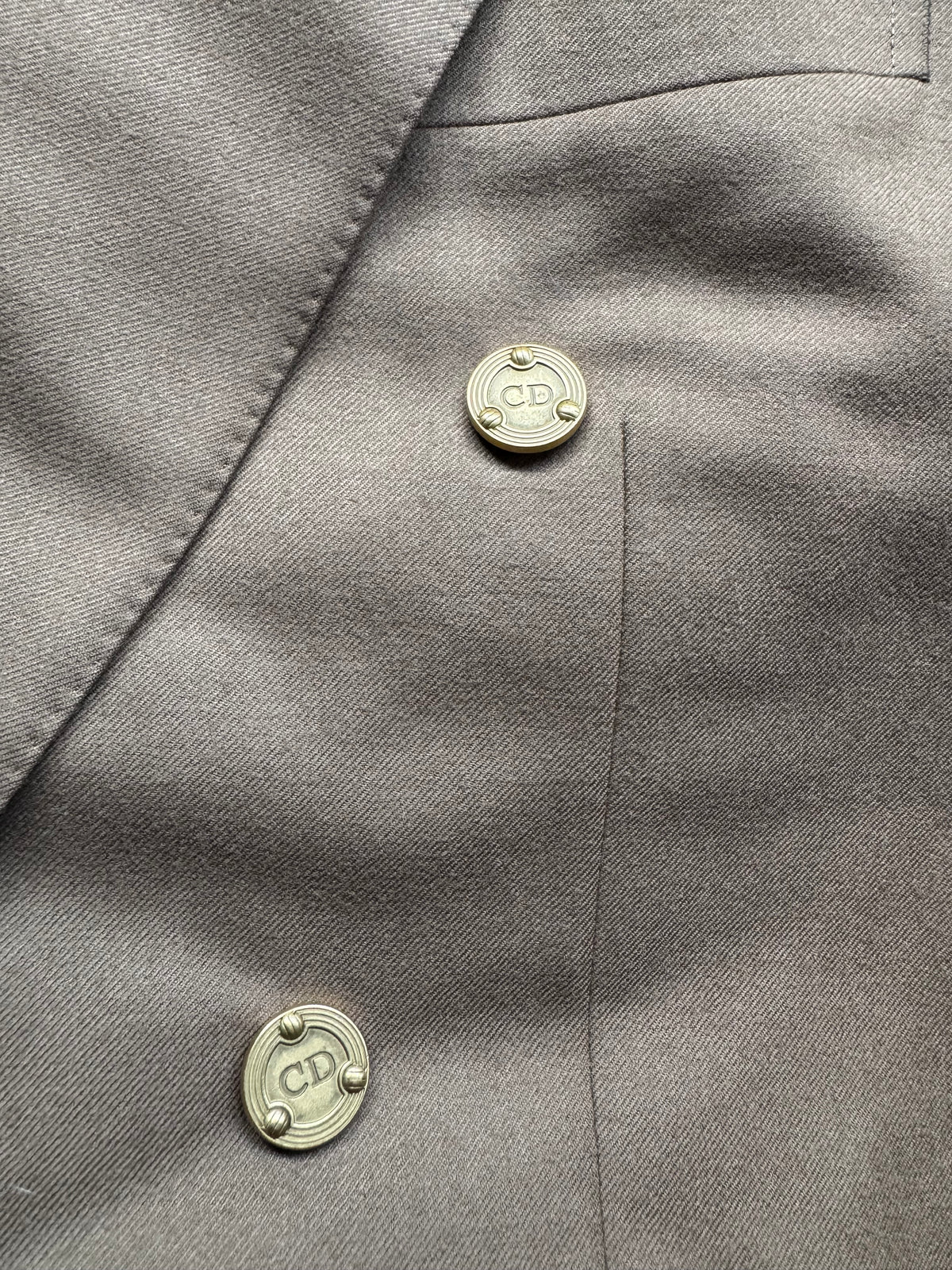 Vintage Dior Wool Blazer - Khaki