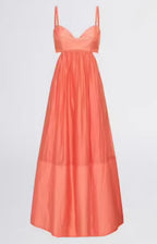 BNWT Sheike Grace Maxi Dress In Peach / Coral