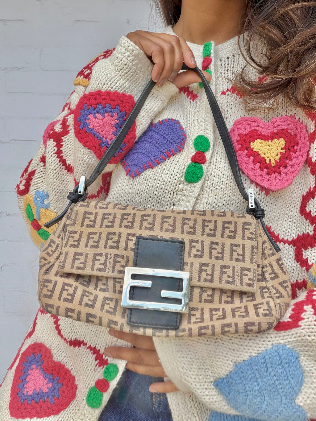Vintage Fendi Zucchino Mamma Baguette