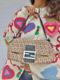 Vintage Fendi Zucchino Mamma Baguette