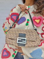 Vintage Fendi Zucchino Mamma Baguette