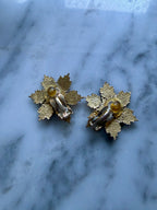 Vintage Chanel Snow Flake Earrings