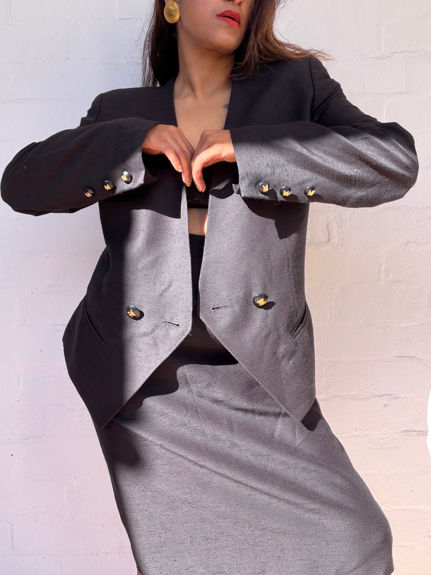 Vintage Céline Tailored Skirt Suit
