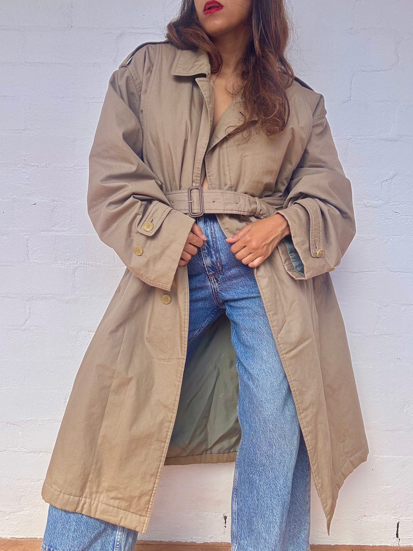 Christian Dior Khaki Trench Coat