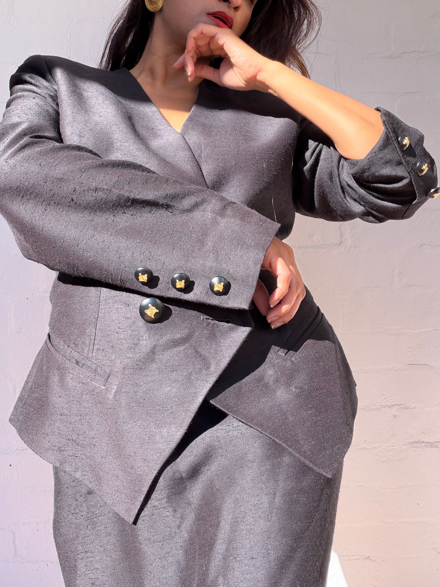 Vintage Céline Tailored Skirt Suit