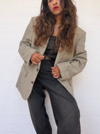 Vintage Christian Dior Houndstooth Blazer