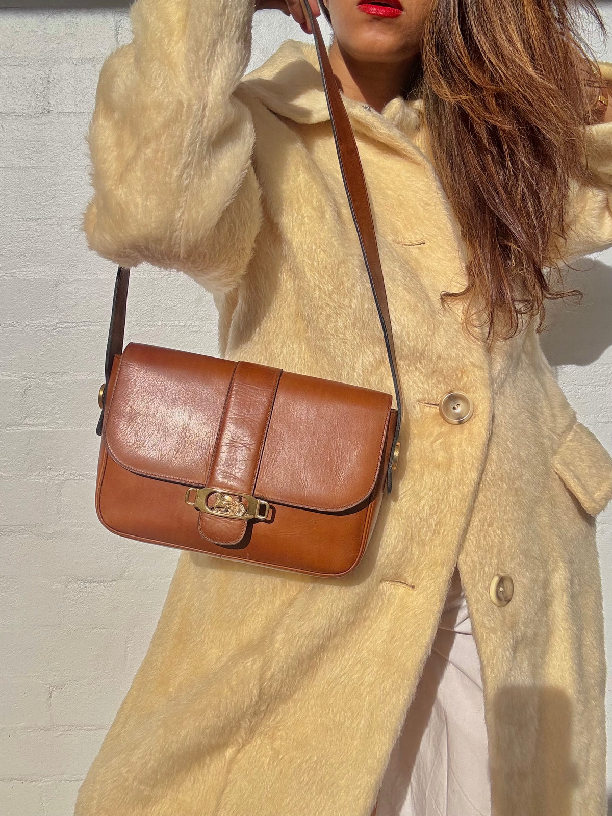 Vintage Celine Horse Carriage Bag - Brown