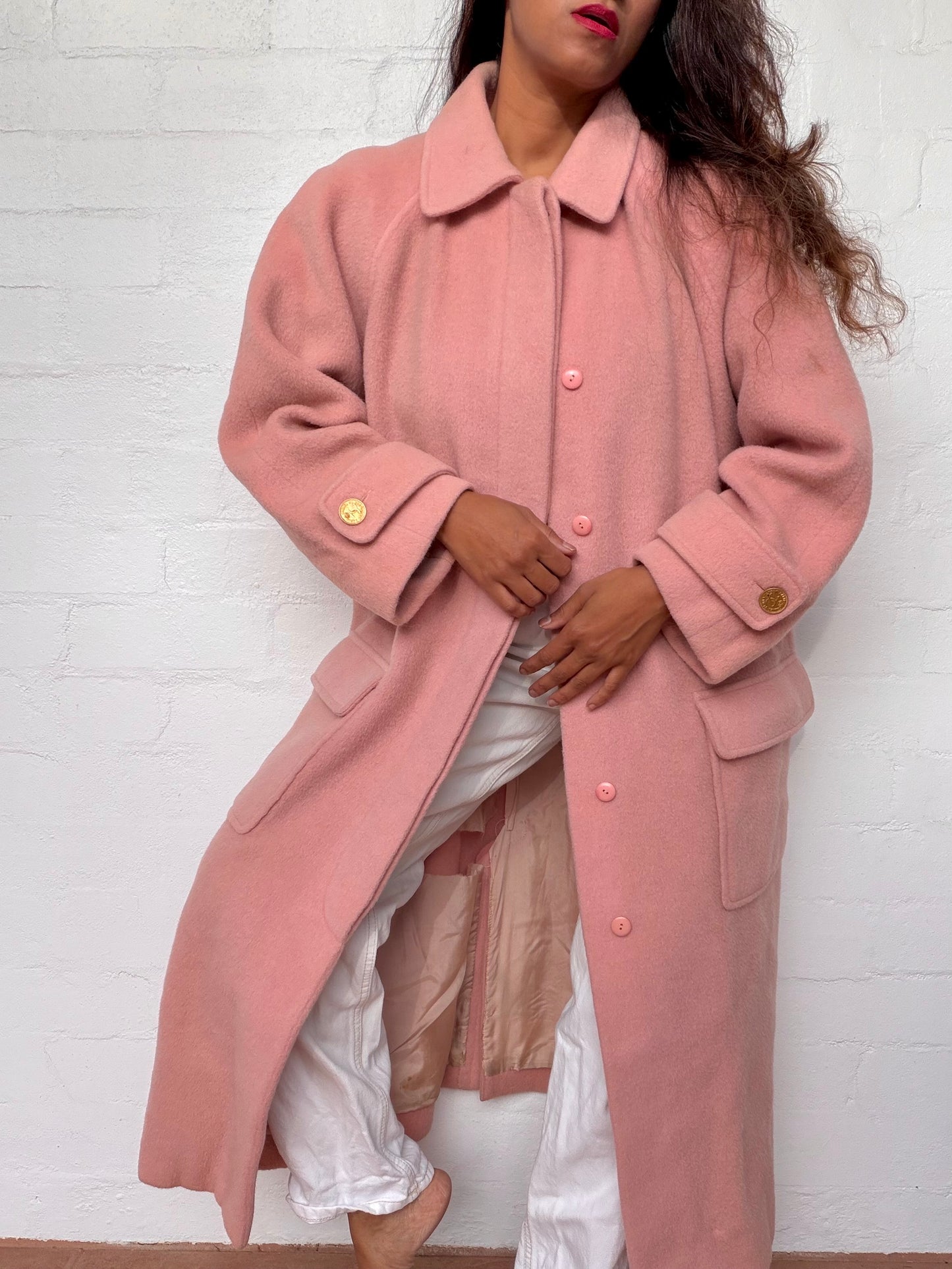 Rare Vintage Chanel Wool Coat - Blush Pink