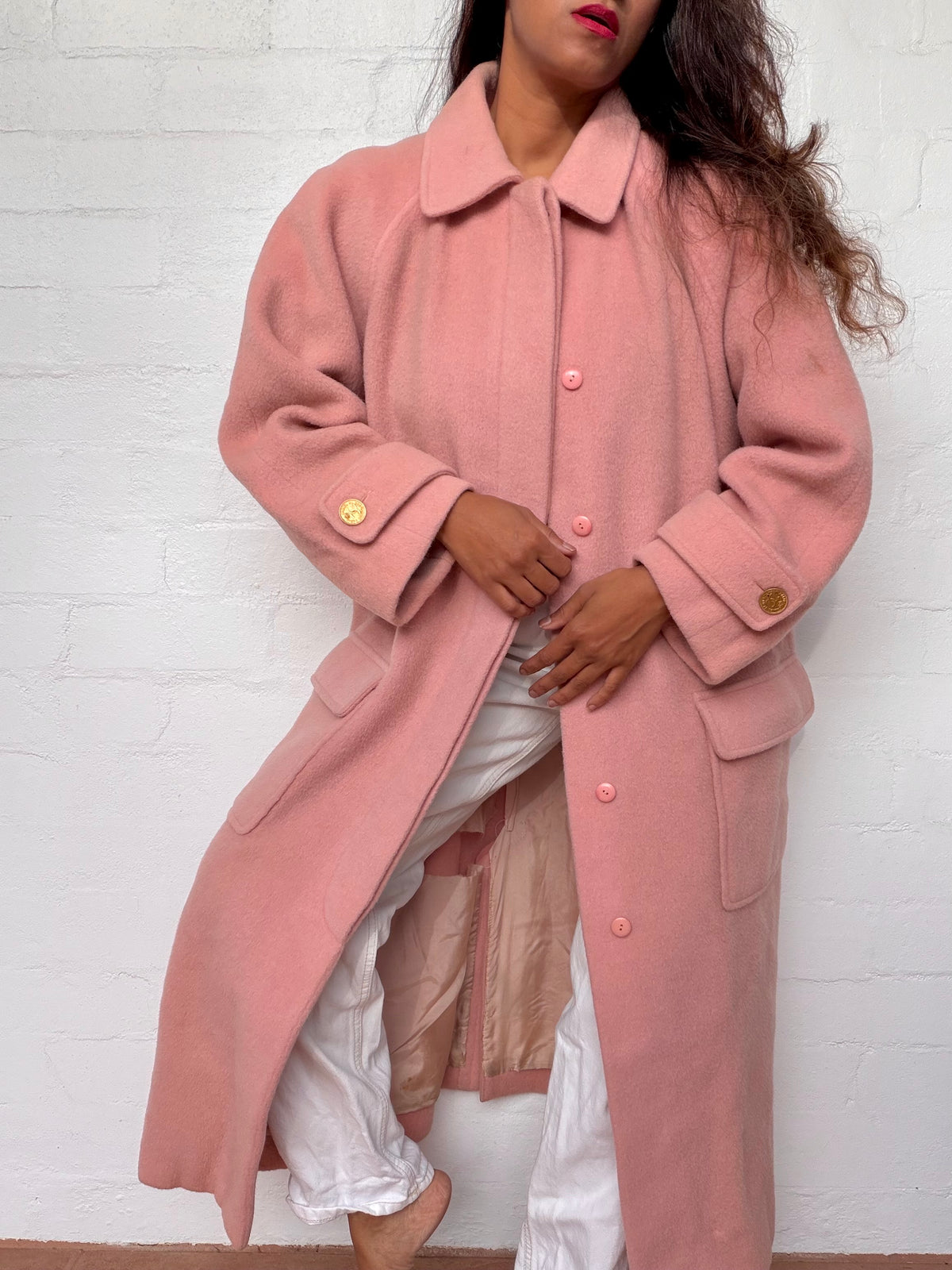 Rare Vintage Chanel Wool Coat - Blush Pink