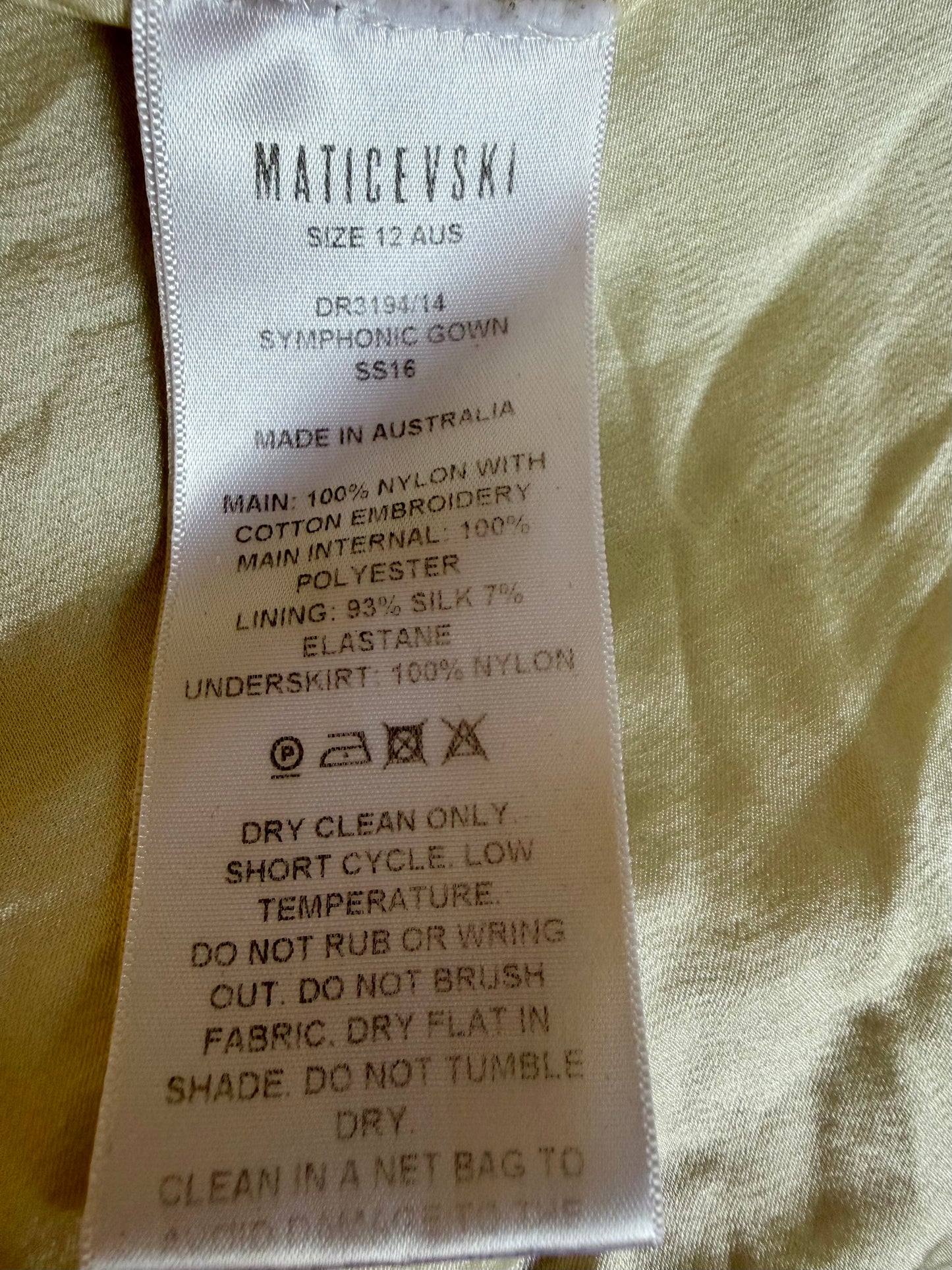 Maticevski Symphonic Lace Dress