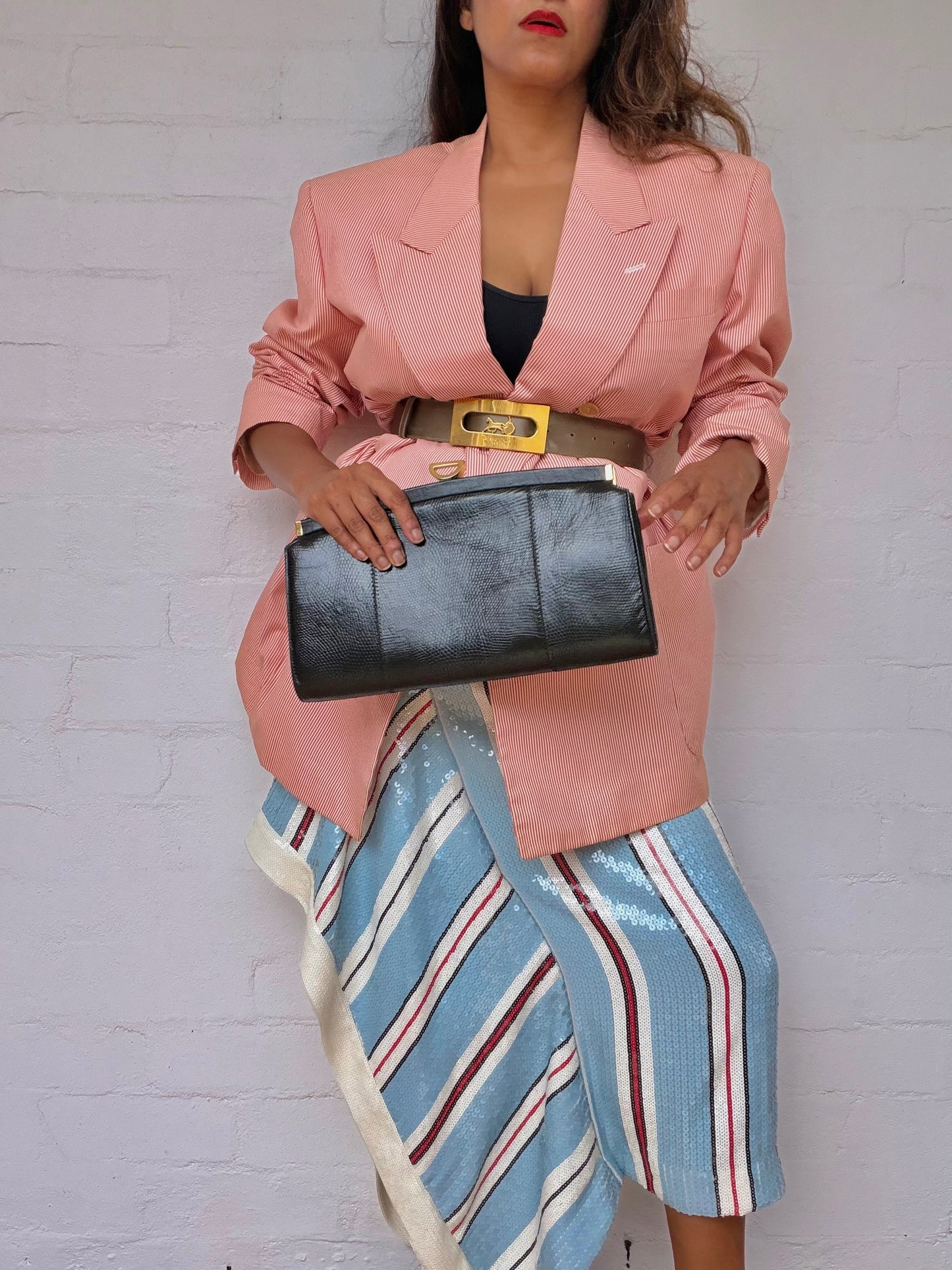 Vintage Leather Clutch - Made in Sydney