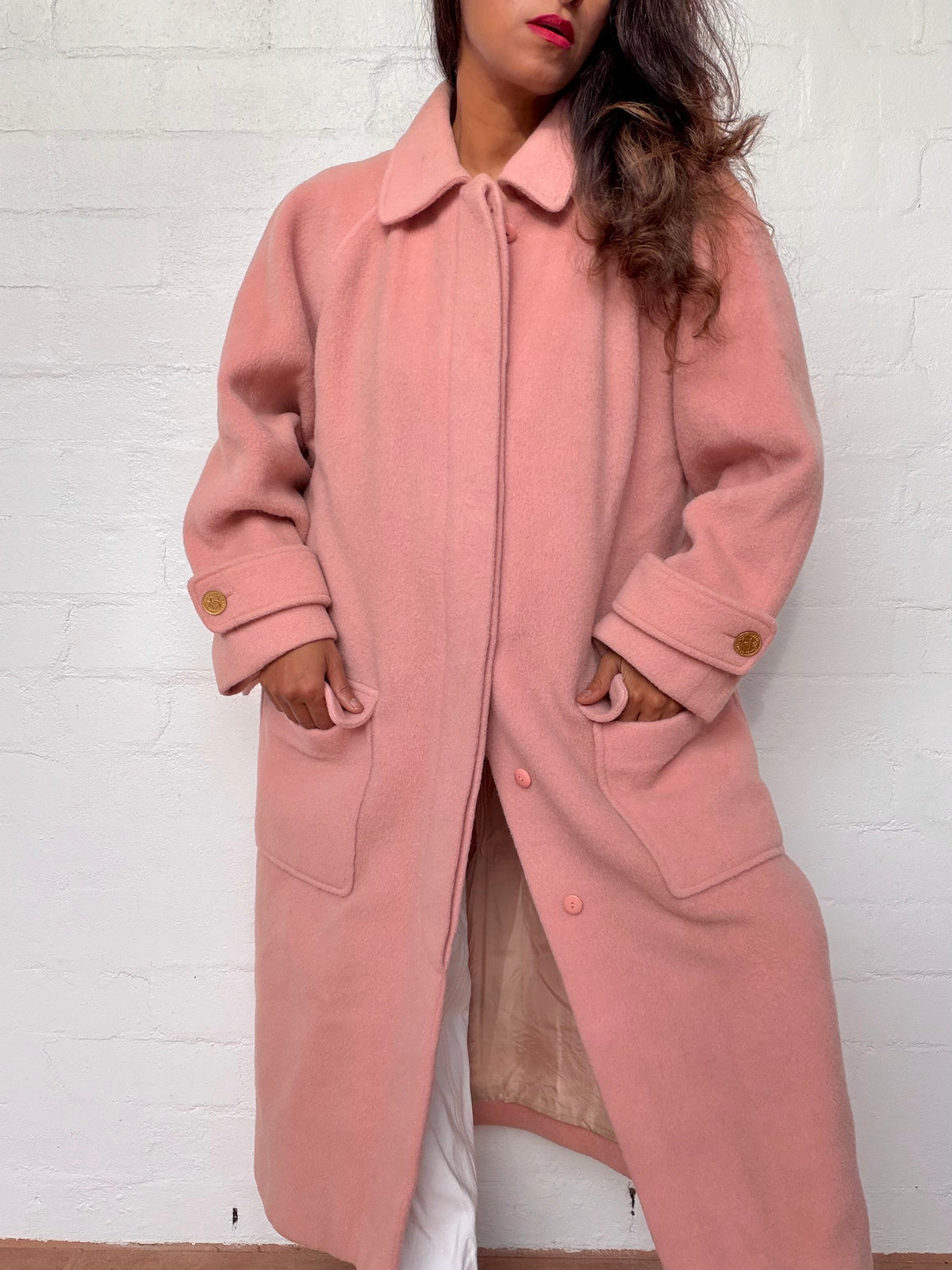 Rare Vintage Chanel Wool Coat - Blush Pink