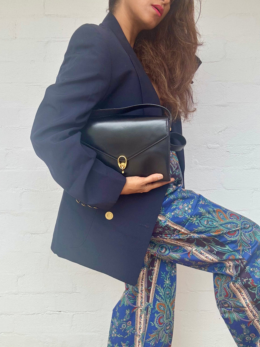 Authentic Vintage 1970's CELINE Calf Leather Bag