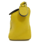 LOEWE Calfskin Yellow Puzzle Mini Bag