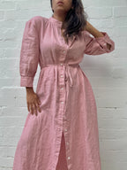 Avenue Linen Shirt Dress