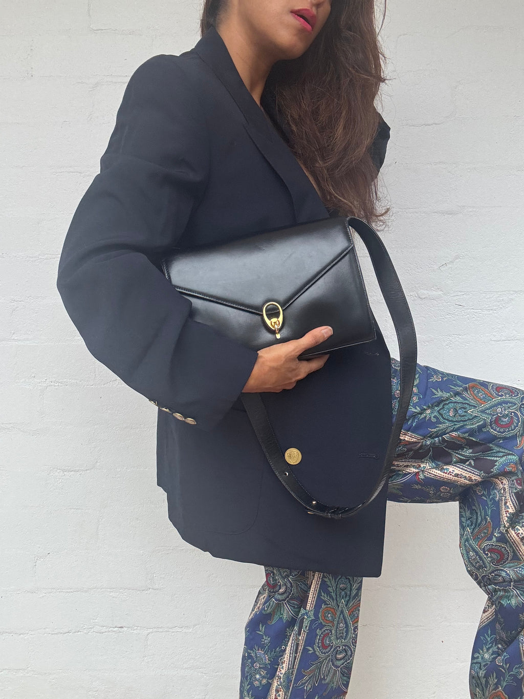 Authentic Vintage 1970's CELINE Calf Leather Bag