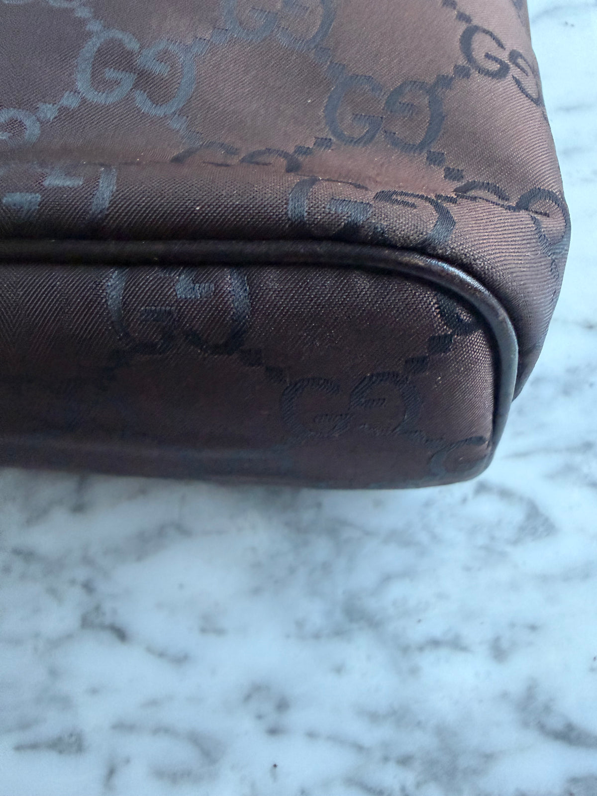 Vintage Gucci Nylon Bag - Dark Brown