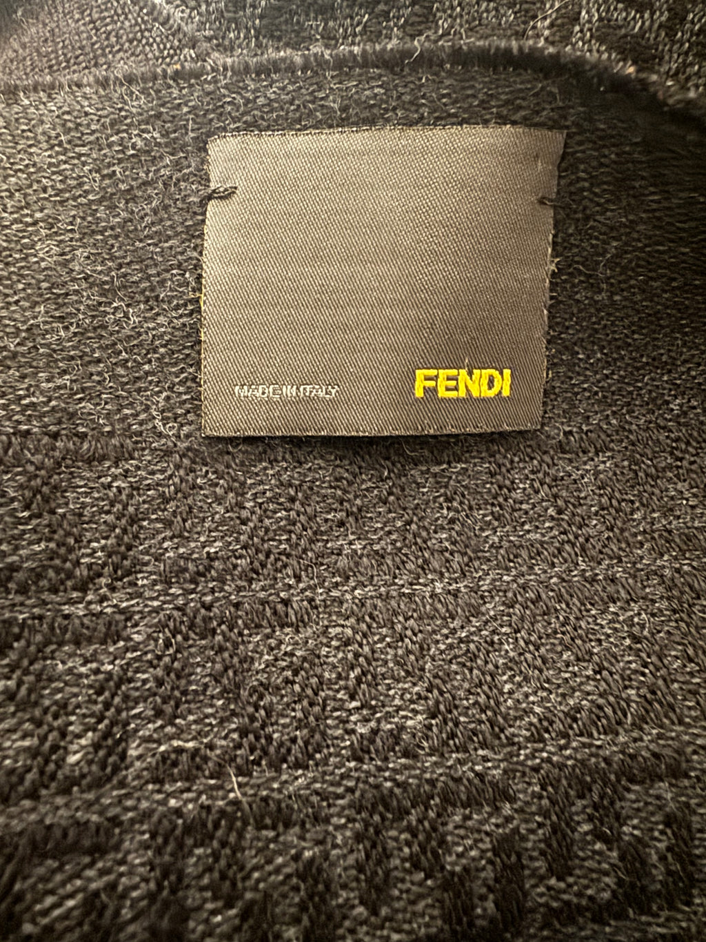 Vintage Fendi Wool Scarf - Zucca Print