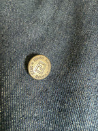 Rare Fendi Denim Long Quilted Coat