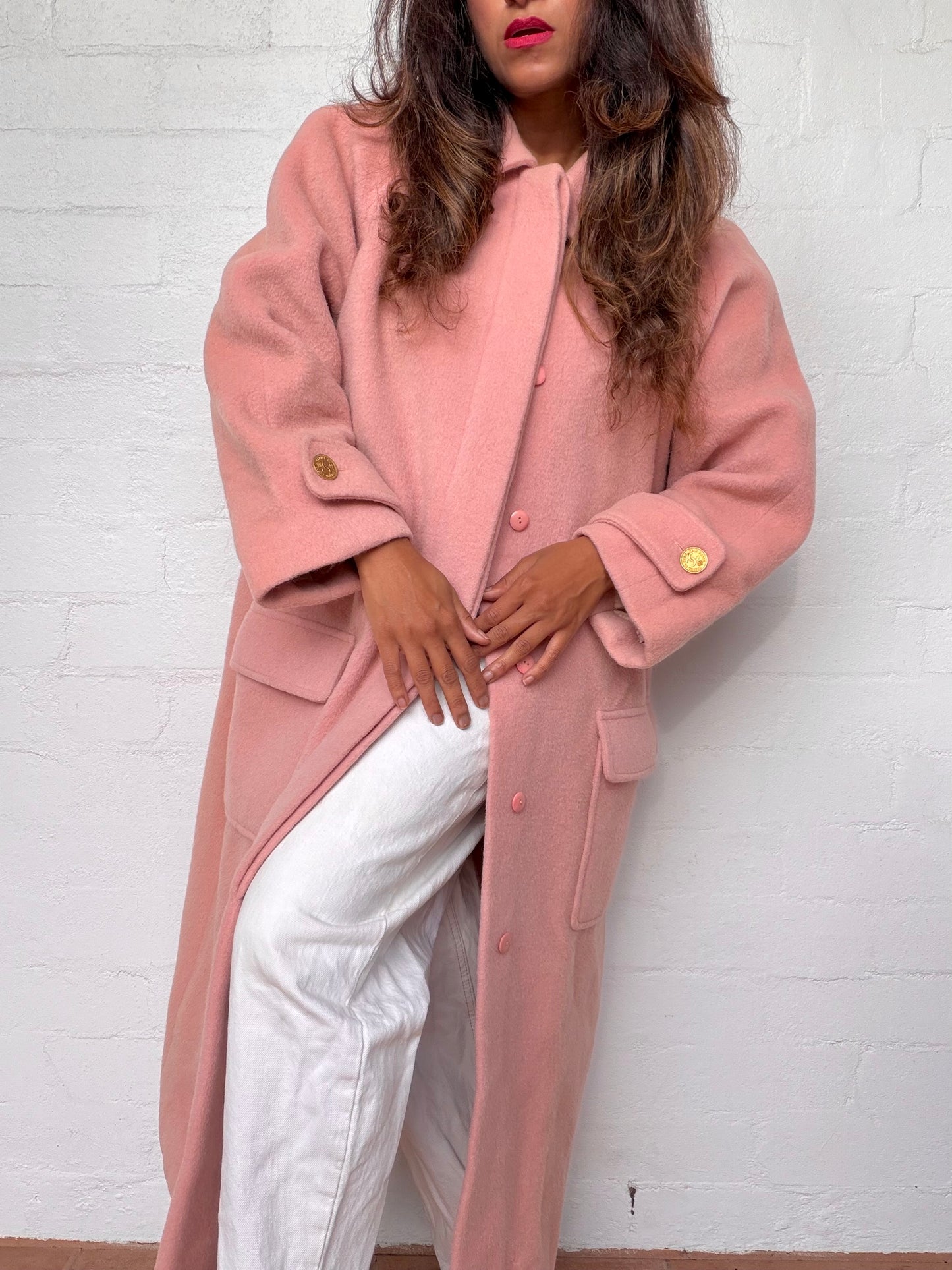 Rare Vintage Chanel Wool Coat - Blush Pink