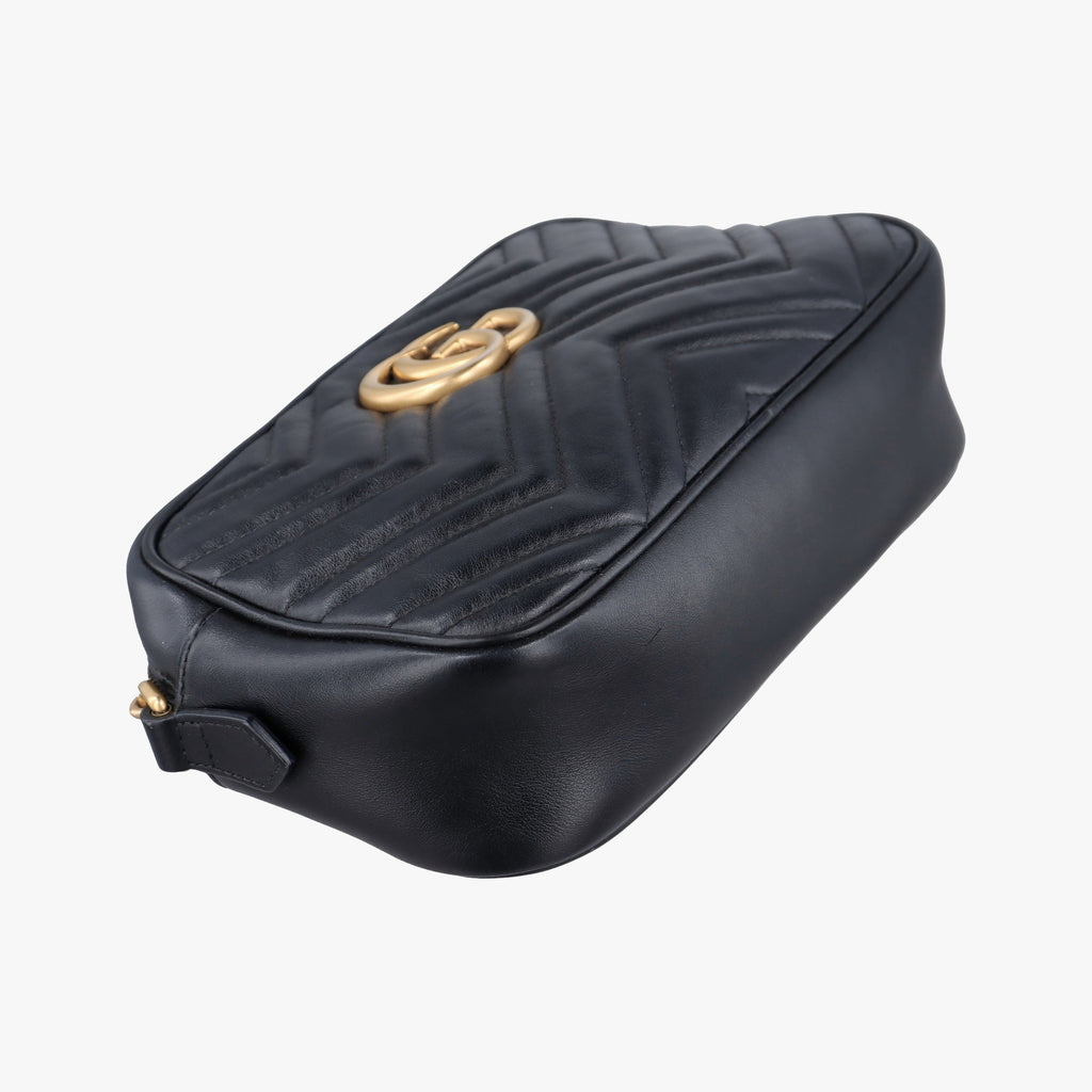 Gucci GG Marmont Leather Shoulder Bag - Black - PRE-ORDER
